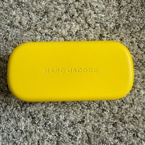 Marc Jacobs Yellow Glasses Case with Cleaning Cloth